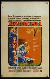 m402 PARRISH window card movie poster '61 Troy Donahue, Connie Stevens