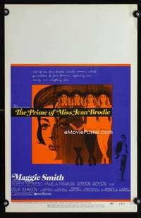 m412 PRIME OF MISS JEAN BRODIE window card movie poster '69 Maggie Smith