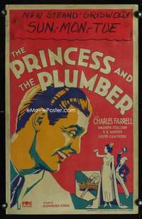 m415 PRINCESS & THE PLUMBER window card movie poster '30 Maureen O'Sullivan
