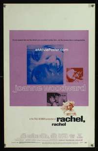 m421 RACHEL RACHEL window card movie poster '68 Joanne Woodward, Paul Newman