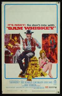 m439 SAM WHISKEY window card movie poster '69 Burt Reynolds, Dickinson