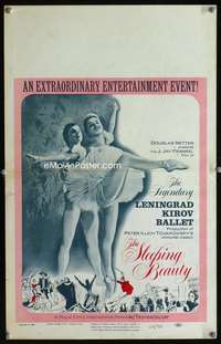 m462 SLEEPING BEAUTY window card movie poster '66 Leningrad Kirov Ballet