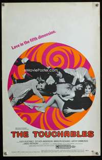 m501 TOUCHABLES window card movie poster '68 fifth dimension sex and love!