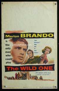 m523 WILD ONE window card movie poster '53 ultimate biker Marlon Brando!