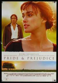 p128 PRIDE & PREJUDICE DS Australian mini movie poster '05 Keira Knightley