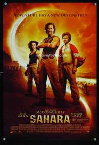 p129 SAHARA DS Australian mini movie poster '05 Matthew McConaughey