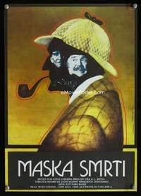 p104 SHERLOCK HOLMES & THE MASKS OF DEATH Czech movie poster '84