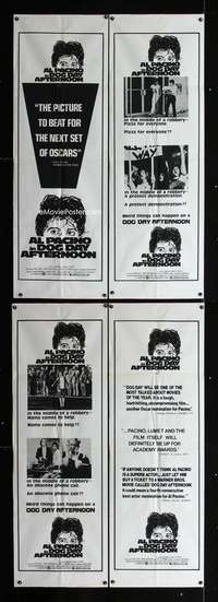 p030 DOG DAY AFTERNOON 4 door panel movie posters '75 Al Pacino, Lumet