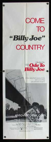 p042 ODE TO BILLY JOE door panel movie poster '76 Robby Benson