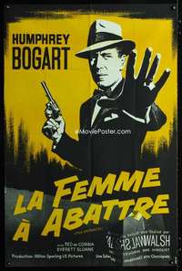 p055 ENFORCER French 32x46 movie poster R81 art of Humphrey Bogart!