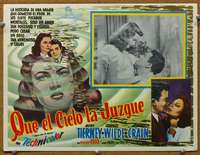 p182 LEAVE HER TO HEAVEN Mexican movie lobby card R50s Tierney, Wilde