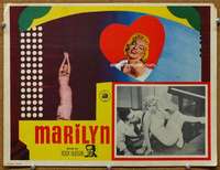 p185 MARILYN Mexican movie lobby card '63 three sexy Monroe images!