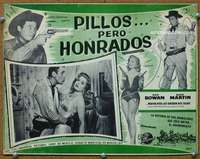 p187 ONCE UPON A HORSE Mexican movie lobby card '58 Rowan & Martin