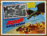 p195 RODAN #3 Mexican movie lobby card R60s The Flying Monster, Toho