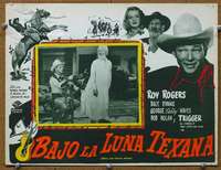 p196 ROLL ON TEXAS MOON Mexican movie lobby card '46 Roy Rogers, Evans