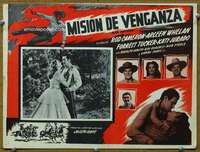 p199 SAN ANTONE Mexican movie lobby card '53 Rod Cameron, Katy Jurado