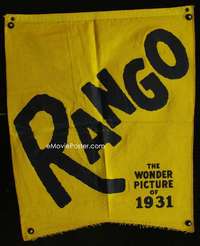 p027 RANGO cloth banner movie poster '31 Ernest B. Schoedsack