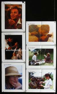 p096 OUT OF AFRICA 6 special 15x19 movie stills '85 Redford, Streep