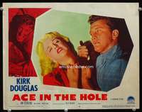 r005 ACE IN THE HOLE movie lobby card #4 '51 Billy Wilder, Kirk Douglas