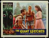 r012 ATTACK OF THE GIANT LEECHES movie lobby card #3 '59 scuba divers!