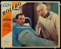 r019 BOLERO movie lobby card '34 George Raft in hospital bed!