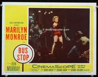 r023 BUS STOP movie lobby card #2 '56 sexy showgirl Marilyn Monroe!