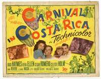 r263 CARNIVAL IN COSTA RICA movie title lobby card '47 Haymes, Vera-Ellen