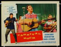 r026 CARNIVAL ROCK movie lobby card #7 '57 Bob Luman and The Shadows!