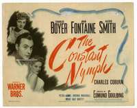 r281 CONSTANT NYMPH movie title lobby card '43 Joan Fontaine, Charles Boyer