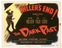 r302 DARK PAST movie title lobby card '49 William Holden, Nina Foch