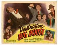 r306 DESTINATION BIG HOUSE movie title lobby card '50 Dorothy Patrick