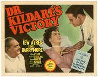 r318 DR KILDARE'S VICTORY movie title lobby card '41 Lew Ayres, Barrymore