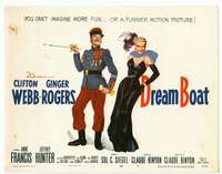 r320 DREAM BOAT movie title lobby card '52 Ginger Rogers, Clifton Webb
