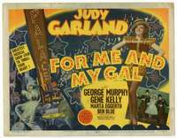 r334 FOR ME & MY GAL movie title lobby card '42 showgirl Judy Garland!