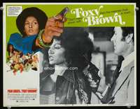 r055 FOXY BROWN movie lobby card #3 '74 Pam Grier, blaxploitation!