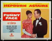 r057 FUNNY FACE movie lobby card #4 '57 Audrey Hepburn, Fred Astaire