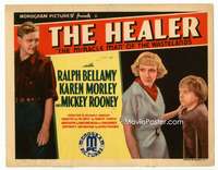 r359 HEALER movie title lobby card '35 Ralph Bellamy, Morley, Mickey Rooney