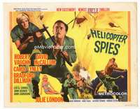 r360 HELICOPTER SPIES movie title lobby card '67 Robert Vaughn, UNCLE