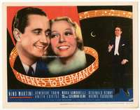 r362 HERE'S TO ROMANCE movie title lobby card '35 Nino Martini musical!