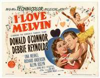 r371 I LOVE MELVIN movie title lobby card '53 O'Connor, Debbie Reynolds