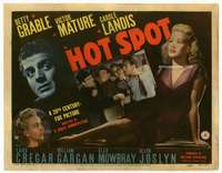 r374 I WAKE UP SCREAMING movie title lobby card '41 Betty Grable, Hot Spot!