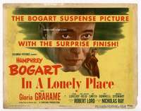 r379 IN A LONELY PLACE movie title lobby card '50 Humphrey Bogart, Grahame