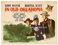 r380 IN OLD OKLAHOMA movie title lobby card '43 John Wayne, western!