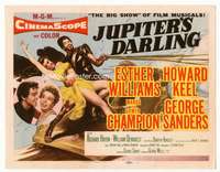 r390 JUPITER'S DARLING movie title lobby card '55 Esther Williams, Keel