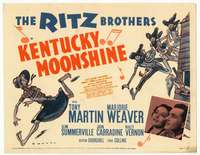 r393 KENTUCKY MOONSHINE movie title lobby card '38 Ritz Brothers, Webb art!