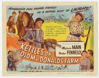r394 KETTLES ON OLD MacDONALD'S FARM movie title lobby card '57 Marjorie Main