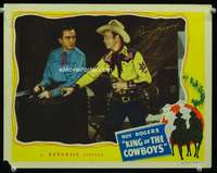r080 KING OF THE COWBOYS signed movie lobby card '43 Roy Rogers