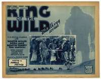 r400 KING OF THE WILD Chap 12 movie title lobby card '31 great graphics!