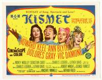 r403 KISMET movie title lobby card '56 Howard Keel, Ann Blyth