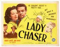 r410 LADY CHASER movie title lobby card '46 Robert Lowery, Ann Savage